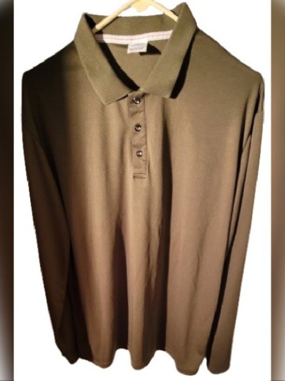 NWOT Men's Long Sleeve Slim Fit Polo Shirt Size XL
